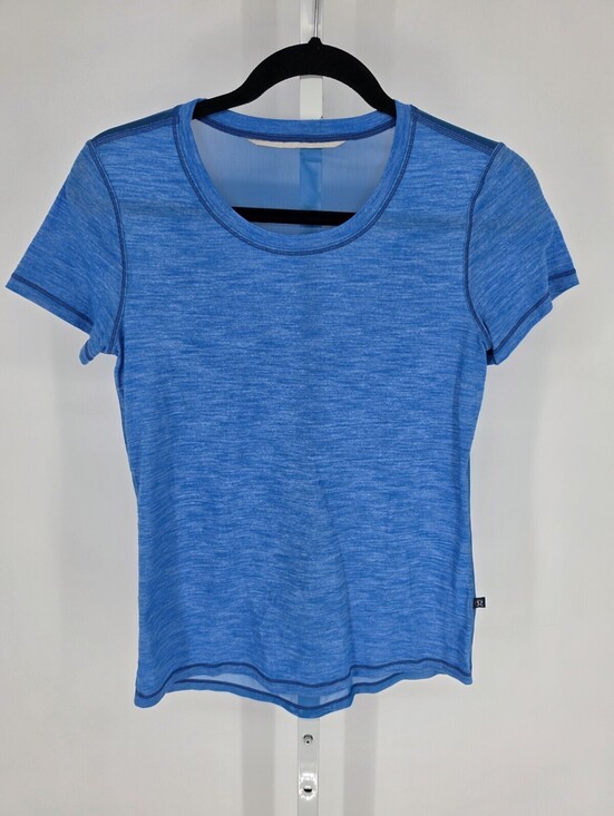 Tops - Lululemon Womens Sz 6 Meant To Move Tee Heathered Blazer Blue T Shirt